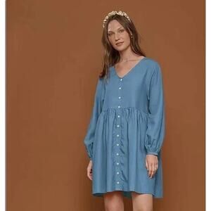 Tradlands Blue Mini Dress